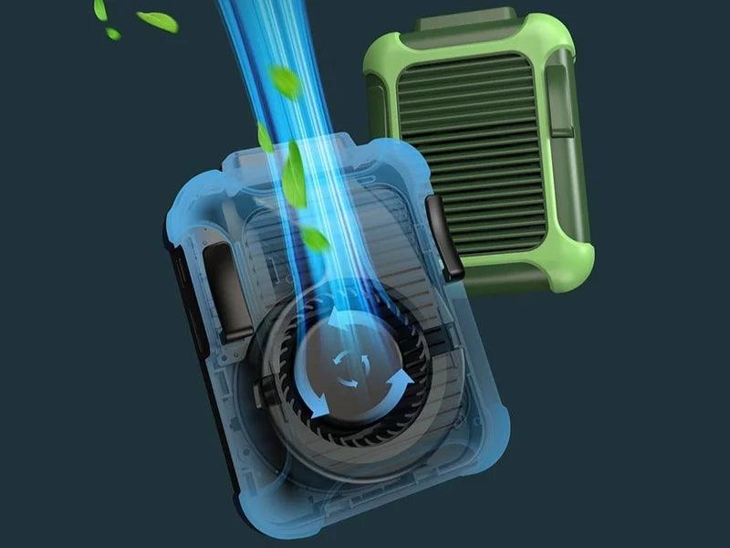 מאוורר נייד עם סוללה נטענת