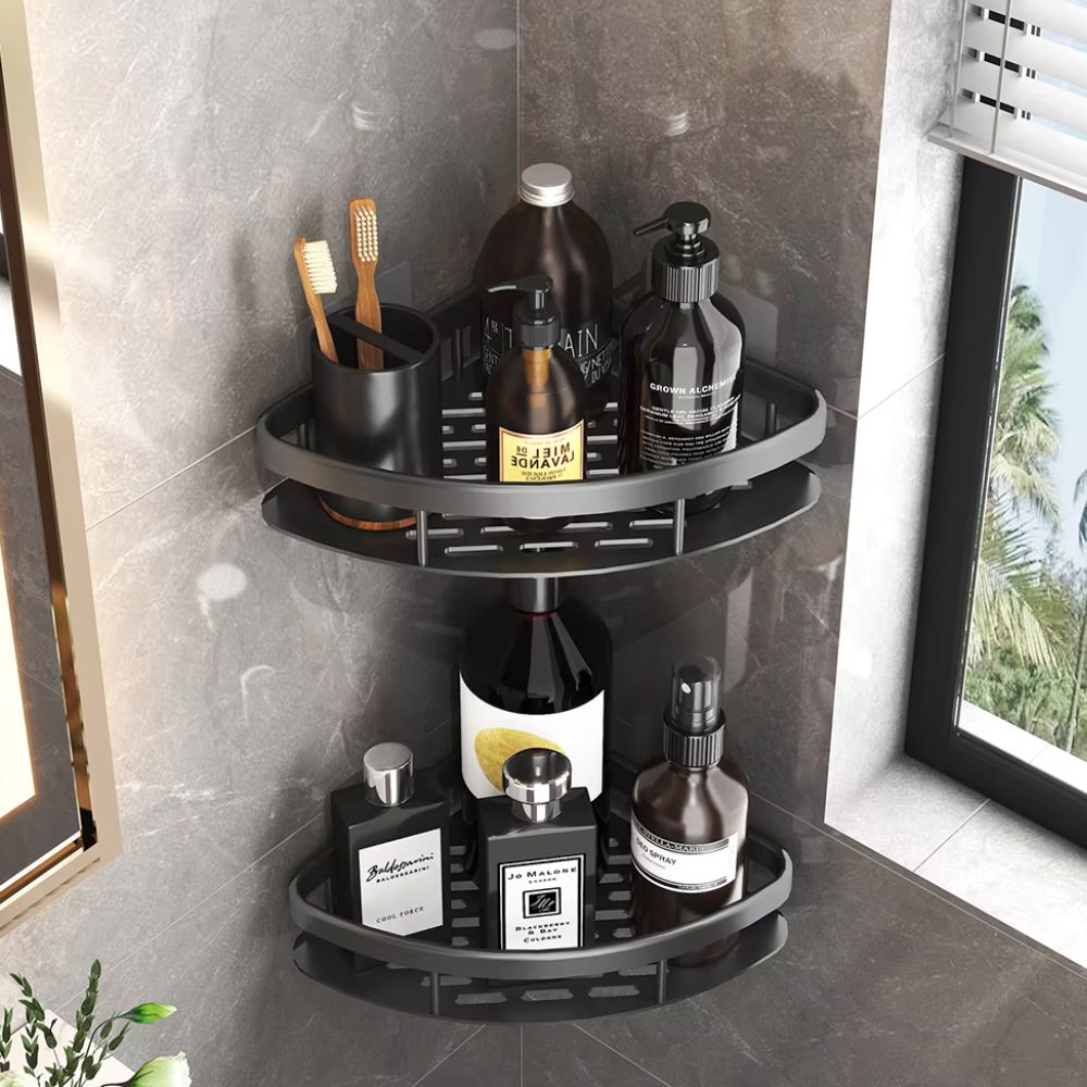 Étagère Murale De Douche Courbée – Organisation Pratique Et Moderne