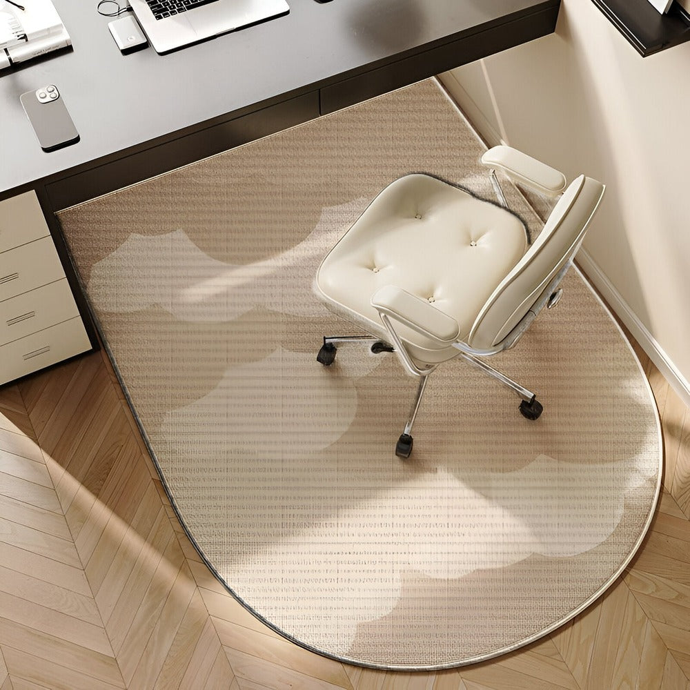 Oval non-slip carpet for bedrooms and offices - Floor safety & neat finish