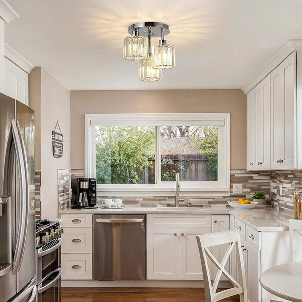 セミインセットシーリングライト – モダンなエレガンスと洗練された輝き