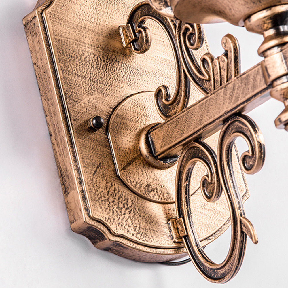 ヴィンテージガラス壁灯 – レトロスタイルと屋外耐久性