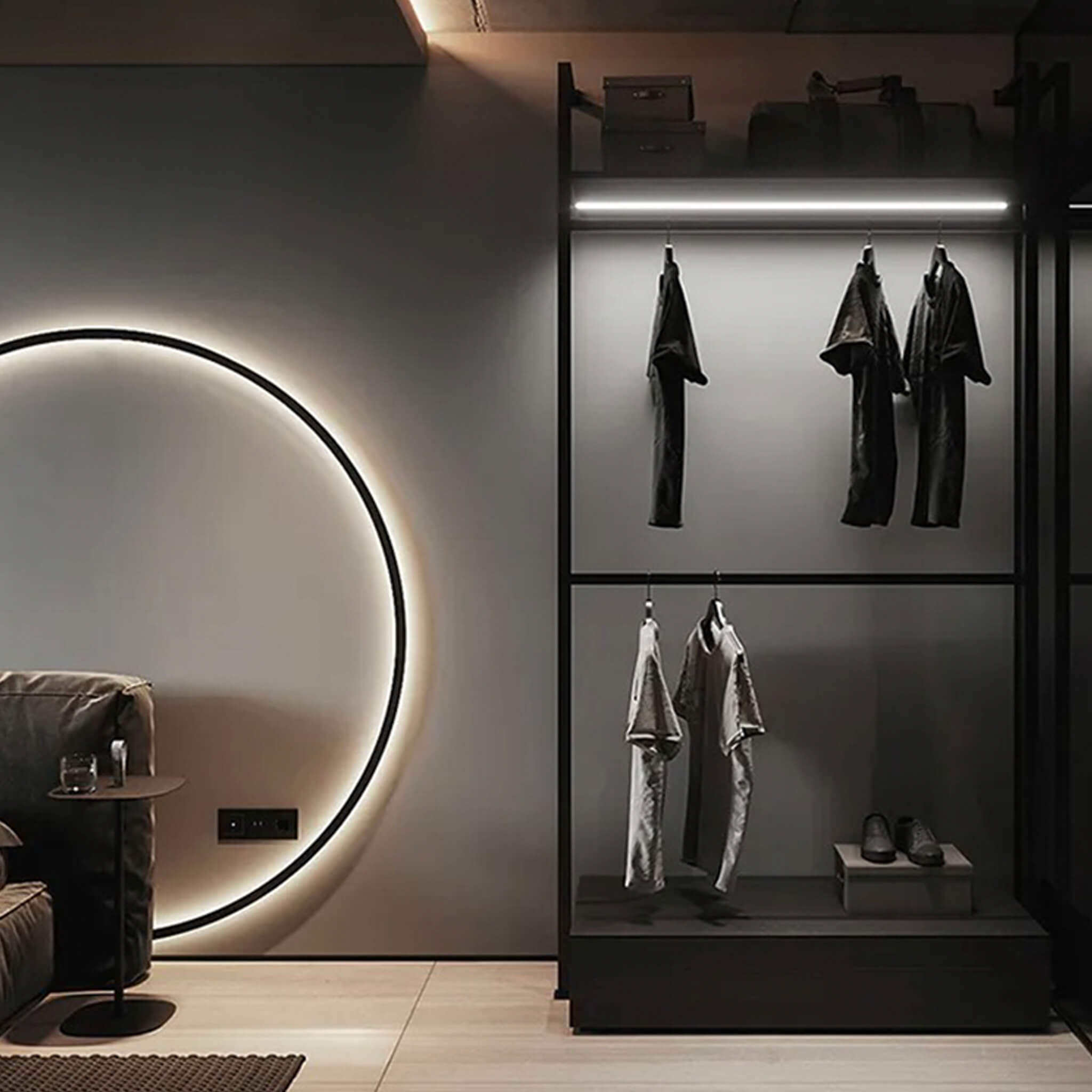 壁掛け照明ハロ – 優雅さと現代性