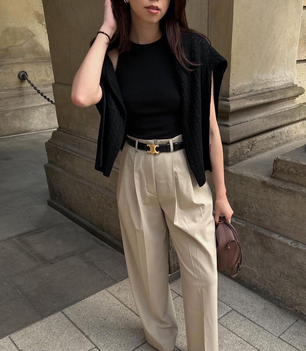 Curea Elegantă – Finisaj Chic și Cataramă Aurie în Trend