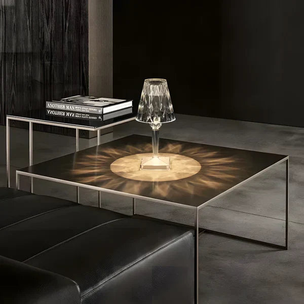 Lámpara de Mesa Cristalina – Elegancia Moderna y Ambiente Acogedor