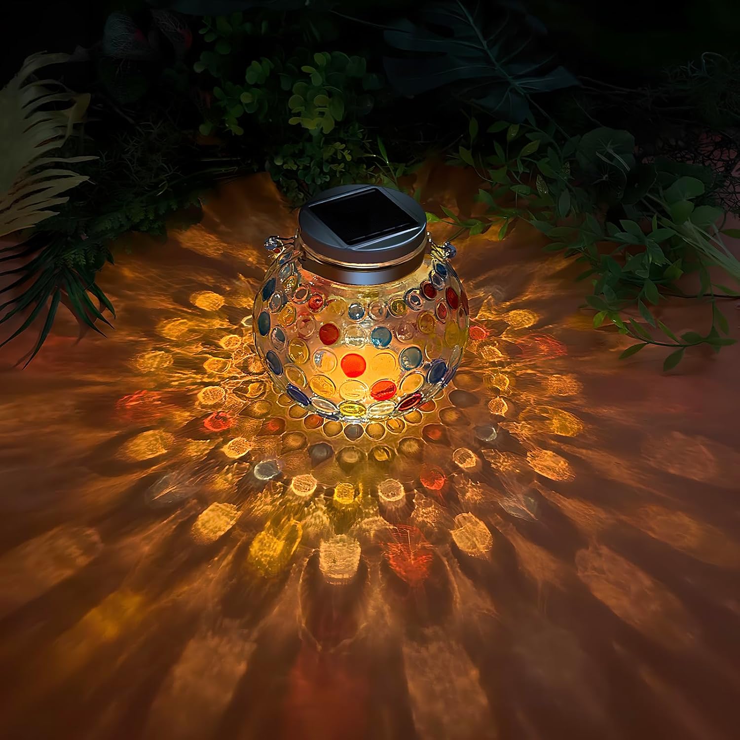 Solcellelanterne Utendørs — Eleganse i Glass