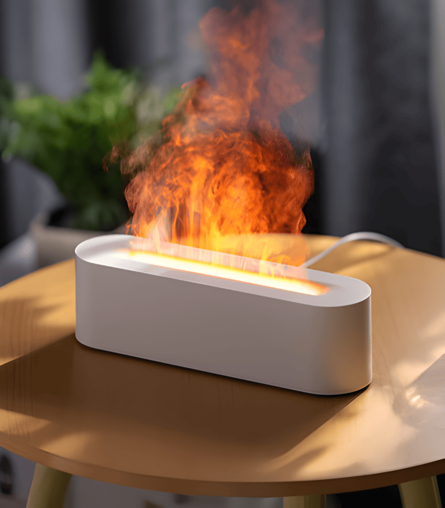 USB aroma difuzér s vícebarevným LED osvětlením - relaxační atmosféra a lehká mlha