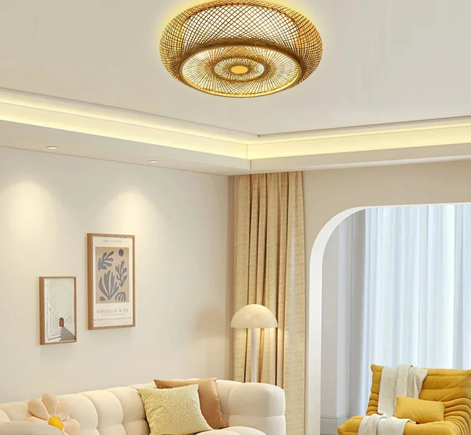 Természetes bambusz függőlámpa - elegancia és hitelesség