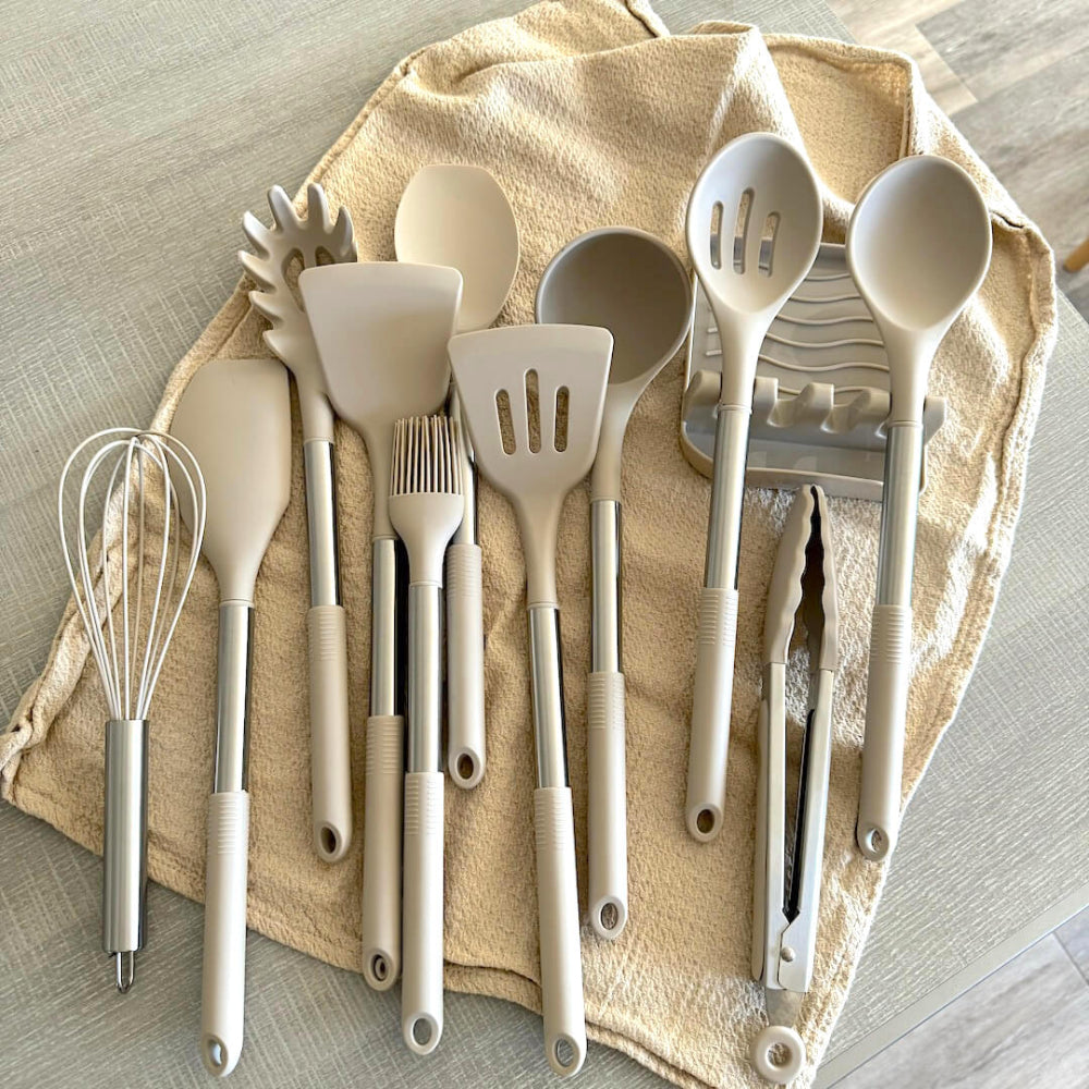 Set de Cocina de Silicona de 12 Piezas - Completo y Cómodo de Usar