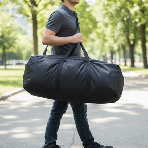 Kempingová taška - jednoduchá, kompaktná organizácia