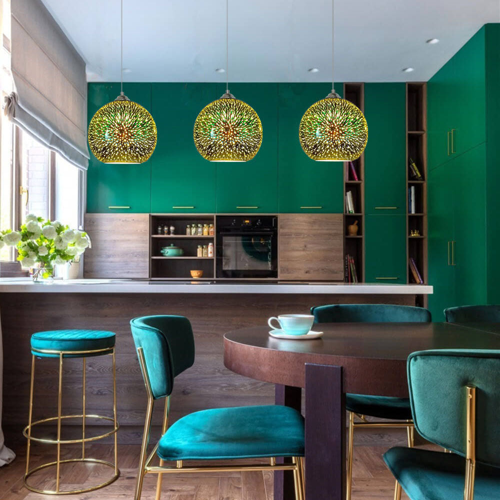 Modern Suspension Firework Effect – Visual Sparkle and Trendy Design