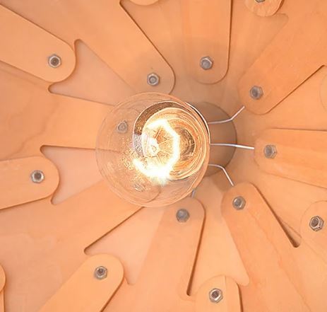 إضاءة معلقة منحوتة - تصميم مستوحى من الطبيعة