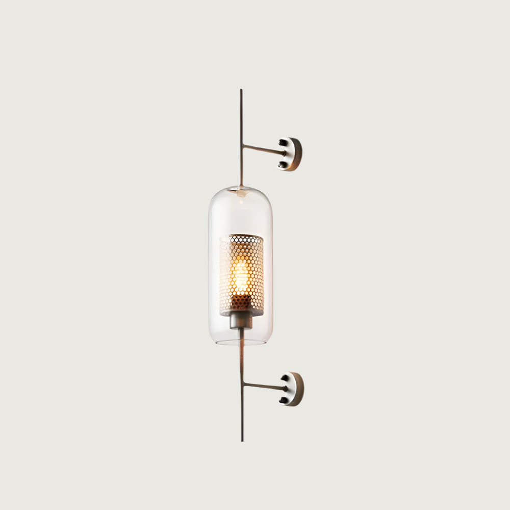 Lámpara de pared industrial geométrica - Estilo y modernidad
