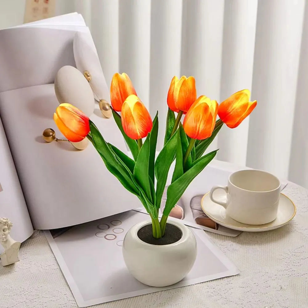 Lámpara Decorativa Tulipán – Ambiente Cálido y Refinado 