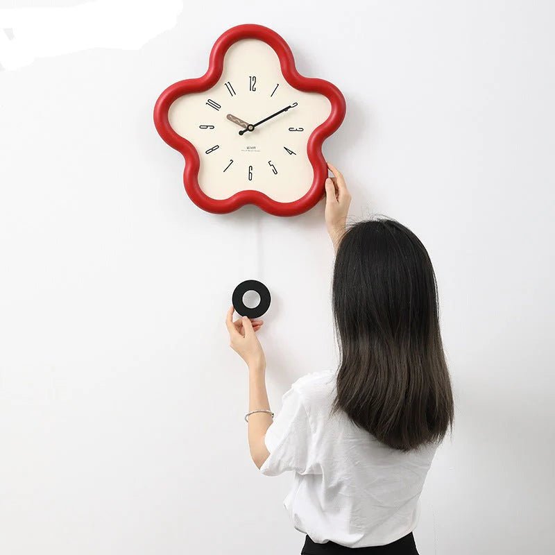 Reloj de Pared Reloj de Flores 3D – Elegancia Decorativa y Estilo Moderno 