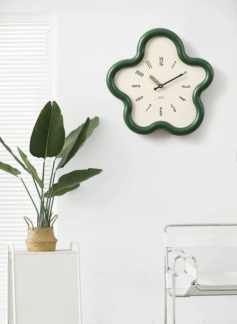 Reloj de Pared Reloj de Flores 3D – Elegancia Decorativa y Estilo Moderno 