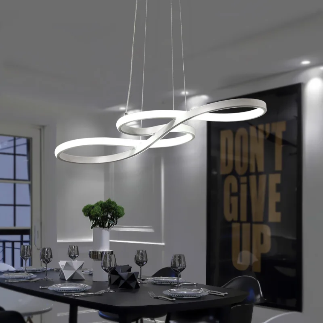 Suspensie LED Modernă cu Inele – Design Elegant și Futurist 