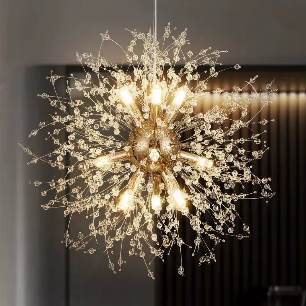 Candelabru din Cristal Suspendat – Eleganță și Strălucire Timeless 