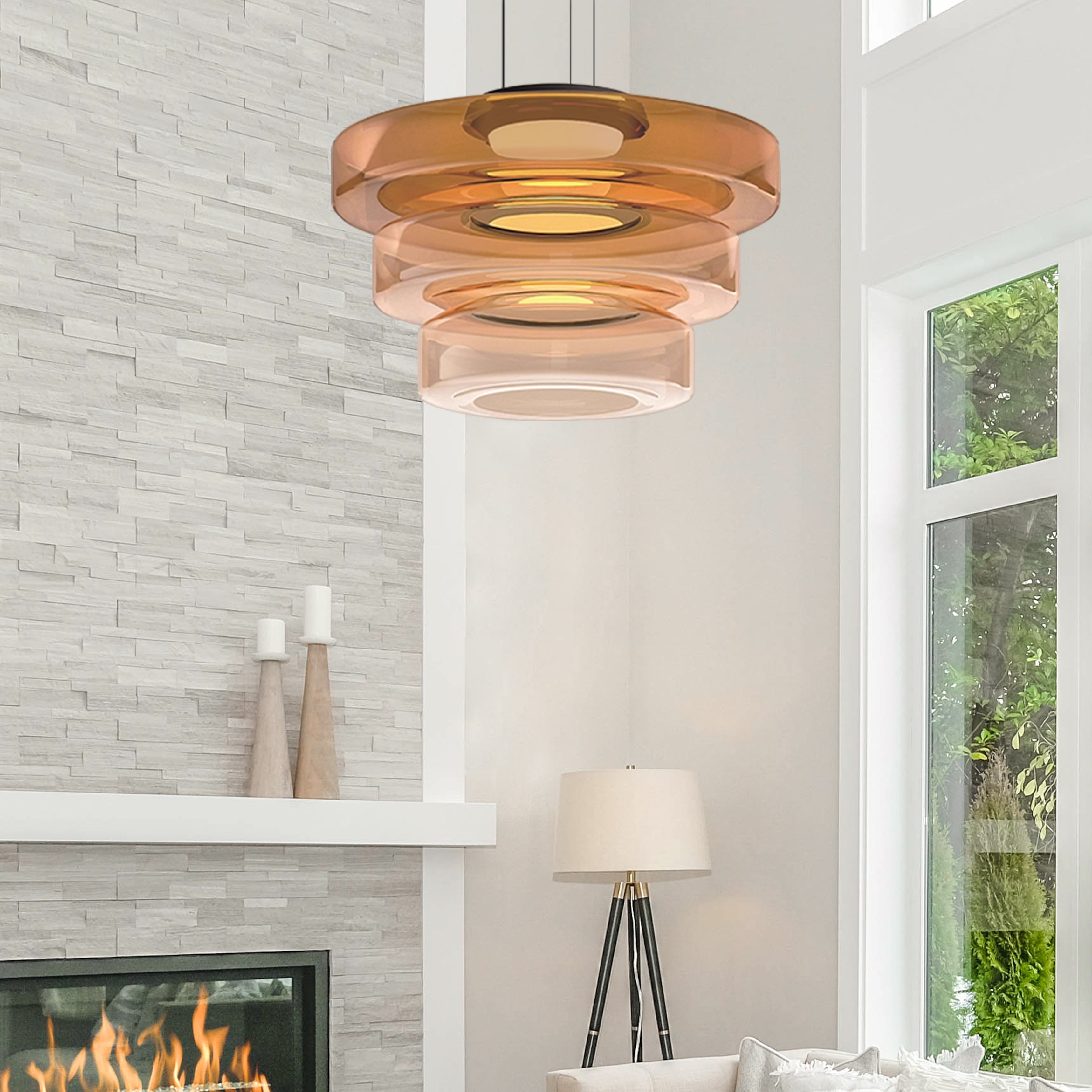 Glazen hanglamp in Bauhaus-stijl - Elegantie en moderniteit