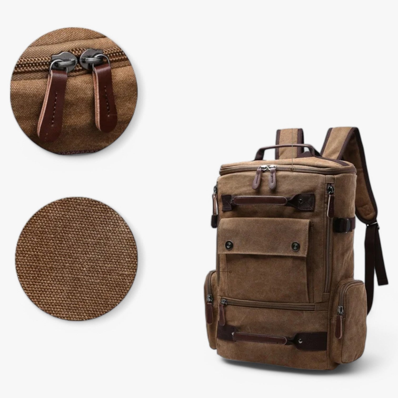 Vintage Backpack With Laptop Compartment 