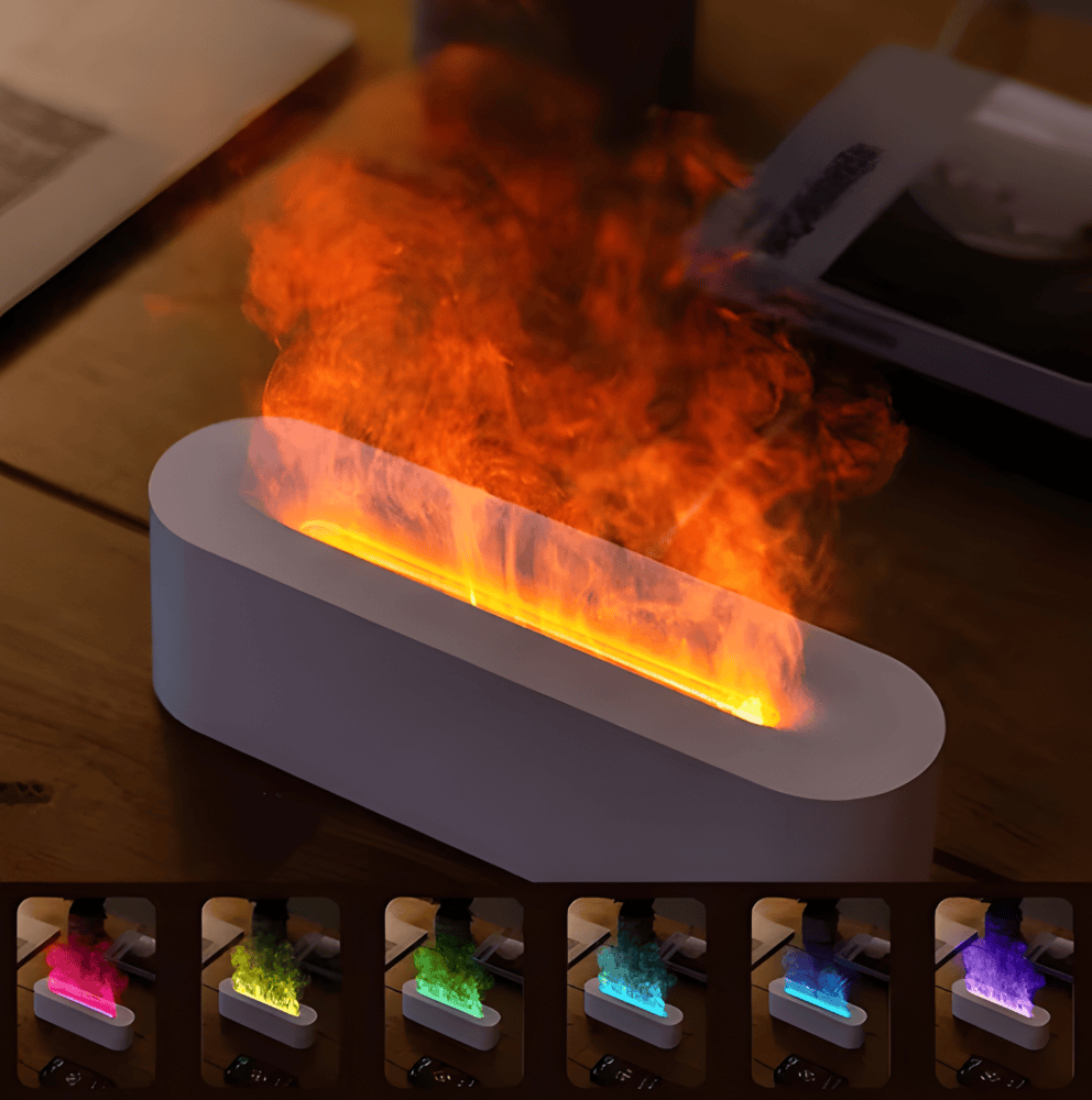 USB Aroma Diffuser med flerfarvet LED-belysning - afslappende atmosfære og let tåge
