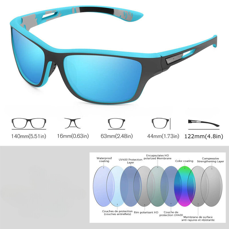 Polarized sports sunglasses: Ultimate anti-glare protection 