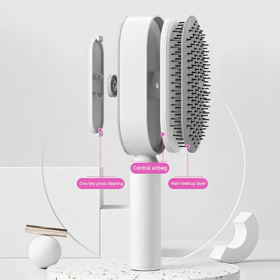 Brosse Autonettoyante pour des Cheveux Éclatants