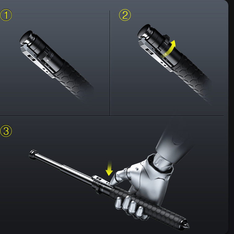Sammenleggbar Turstav – Belysning og Stabilitet 