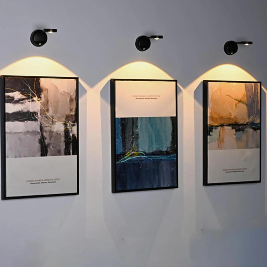 実用的な壁掛けランプ – 動きセンサーとUSB充電 