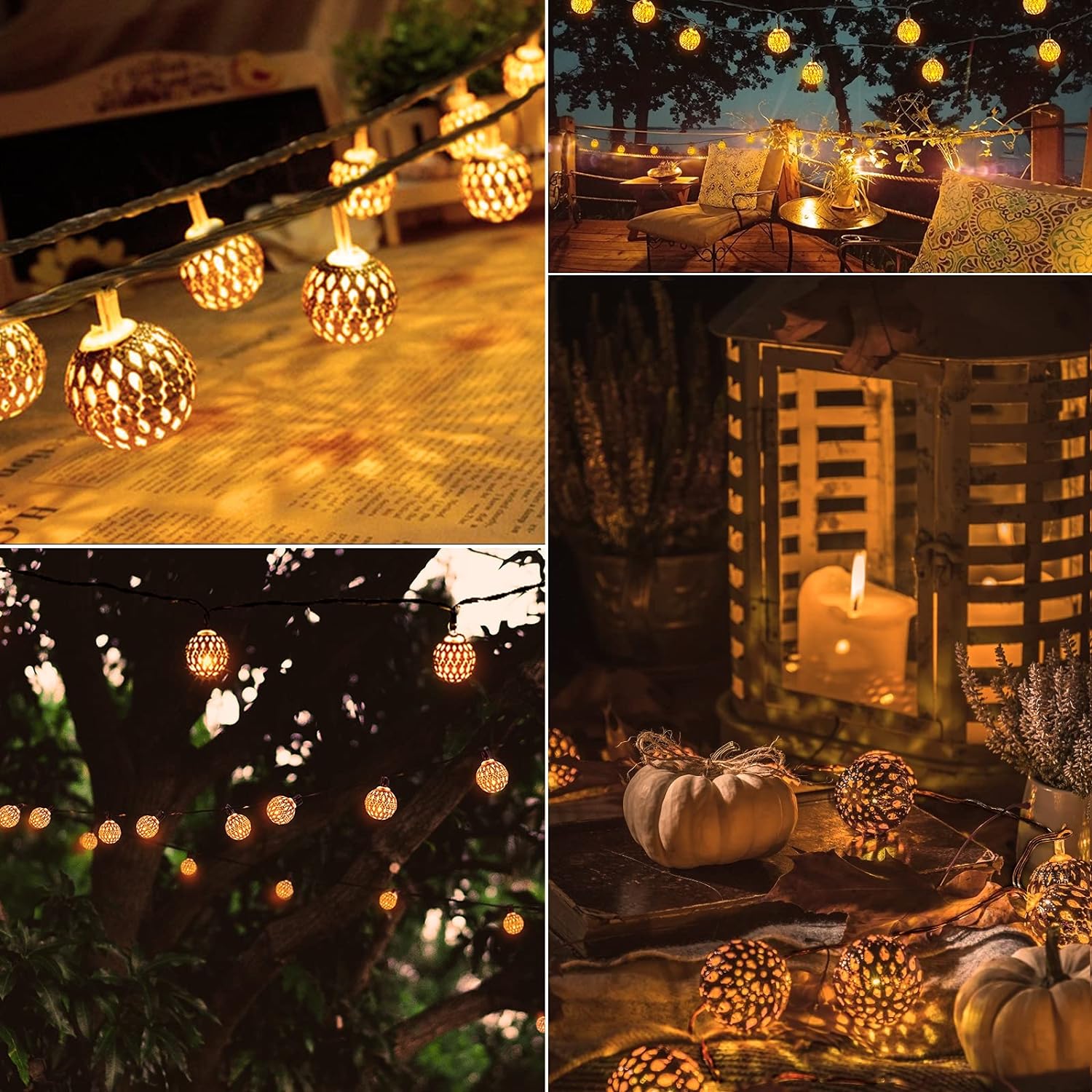 Outdoor Solar Garland - Moroccan Style