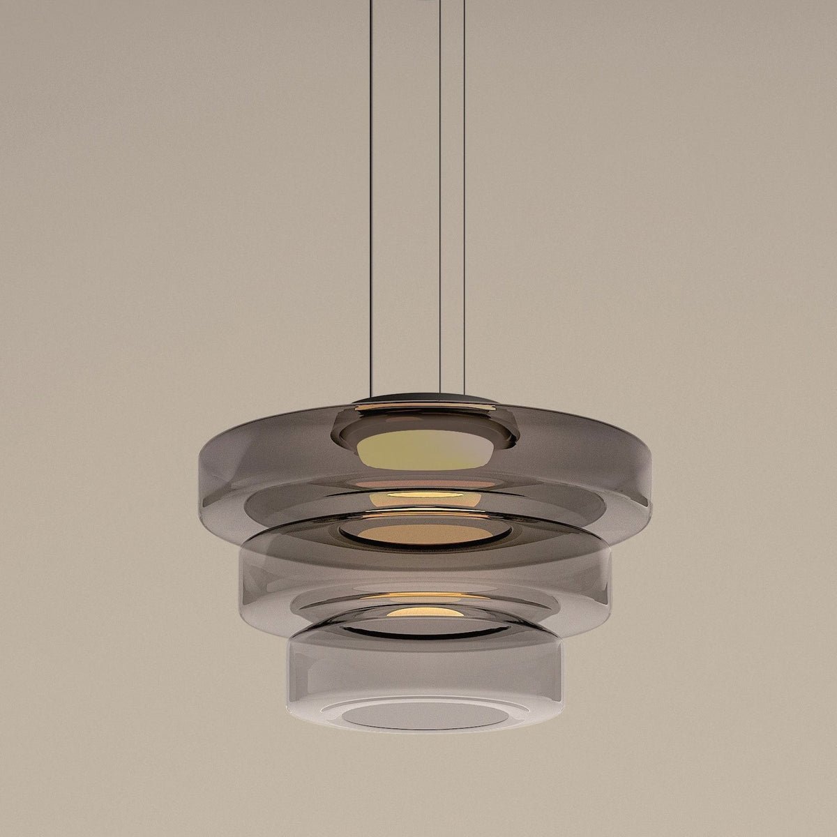 Skleněná závěsná lampa ve stylu Bauhaus - elegance a modernost