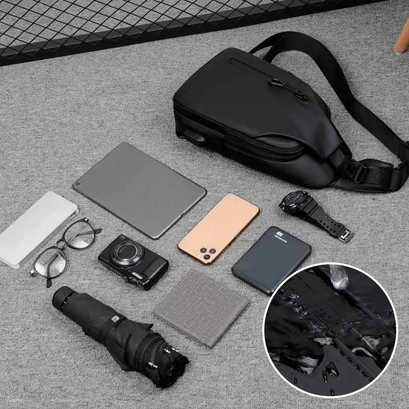 Nepremokavá ramenná taška so zabezpečením – praktická a odolná voči vode 