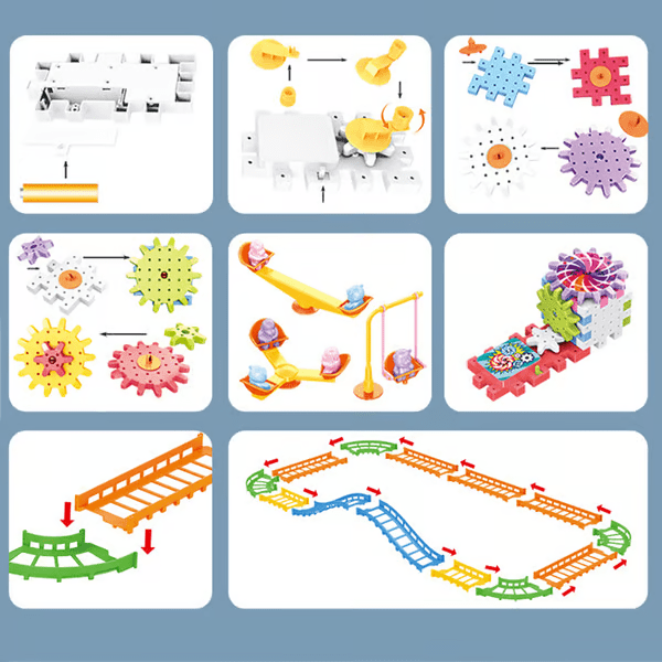 Electric Gear Blocks for Kids: Create and Learn 