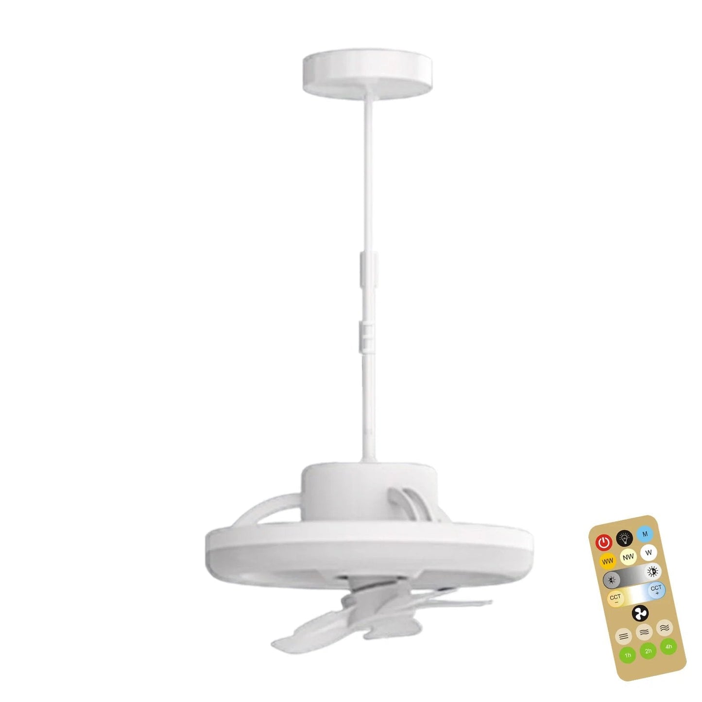 Ventilateur LED pivotant pour éclairage et fraîcheur optimaux