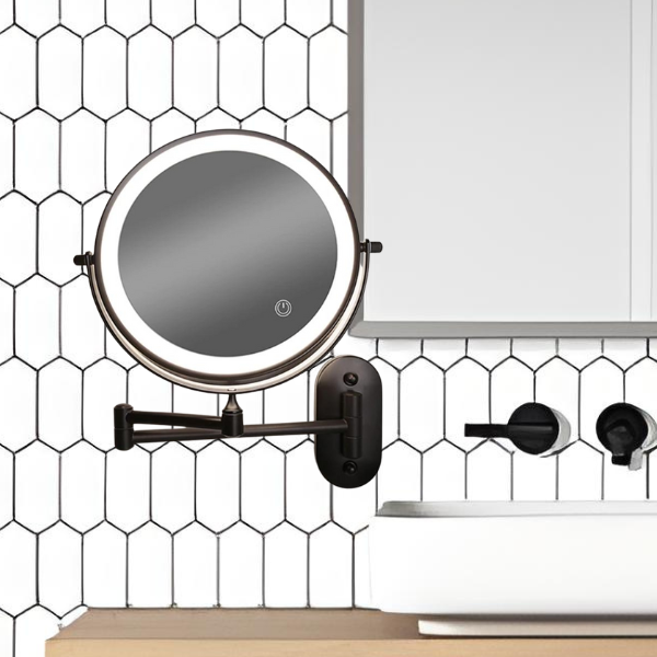 Makeup Mirror – LED Lighting, Magnifying Effect and Wireless 