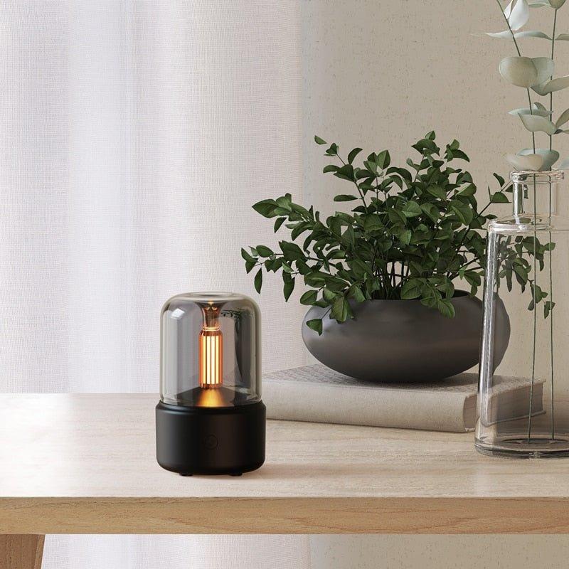 Lampa Dyfuzor Aromatów — Nastrój Spokojnego Płomienia 