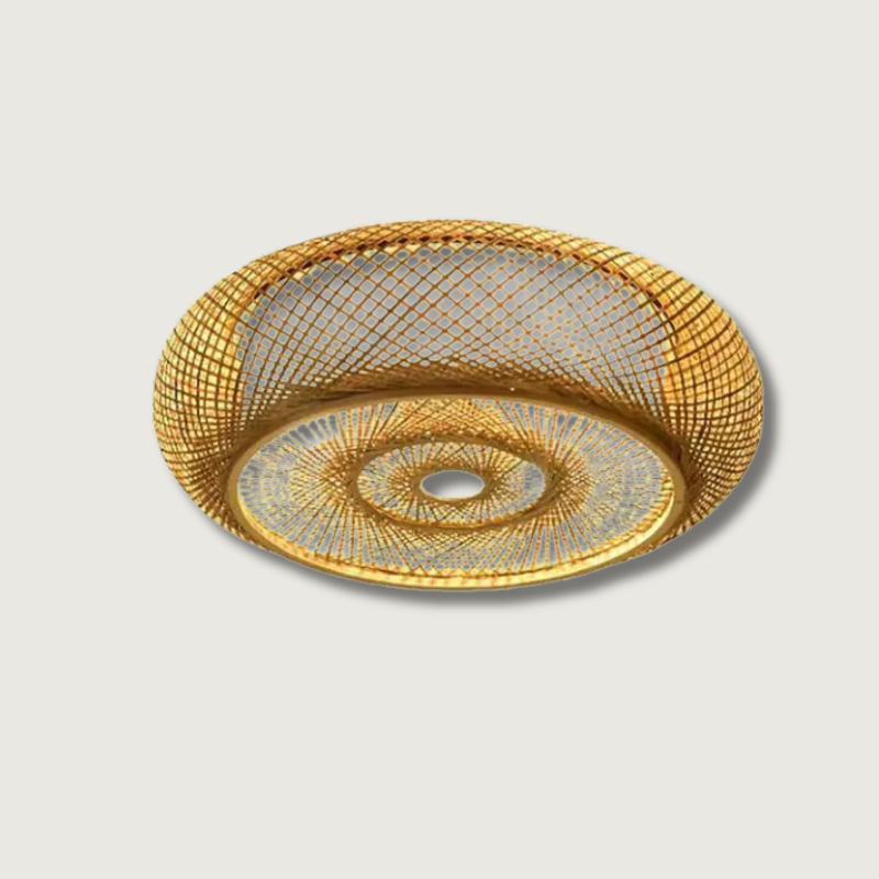 Luonnon bambusta roikkuva lamppu - Eleganssia ja aitoutta