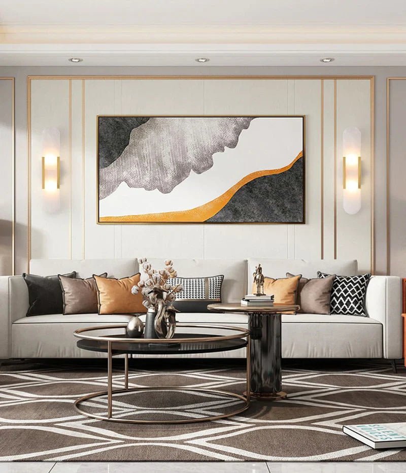 黒と金のLED壁灯 - モダンなエレガンスとシックなデザイン 