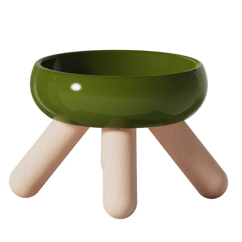 Design Raised Cat Bowl - Comfort & Natural Elegance