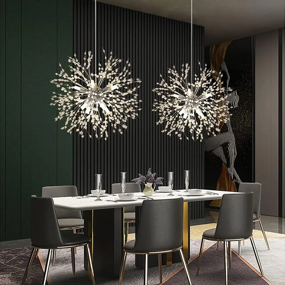Candelabru din Cristal Suspendat – Eleganță și Strălucire Timeless 