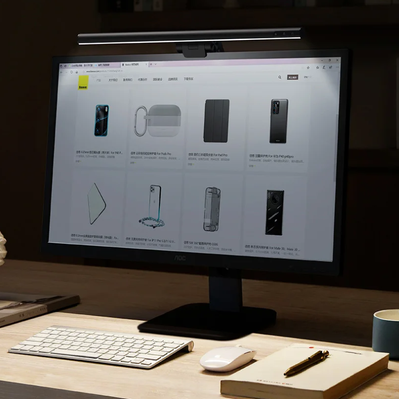 Lámpara LED de Escritorio - Iluminación Inalámbrica para Pantalla 