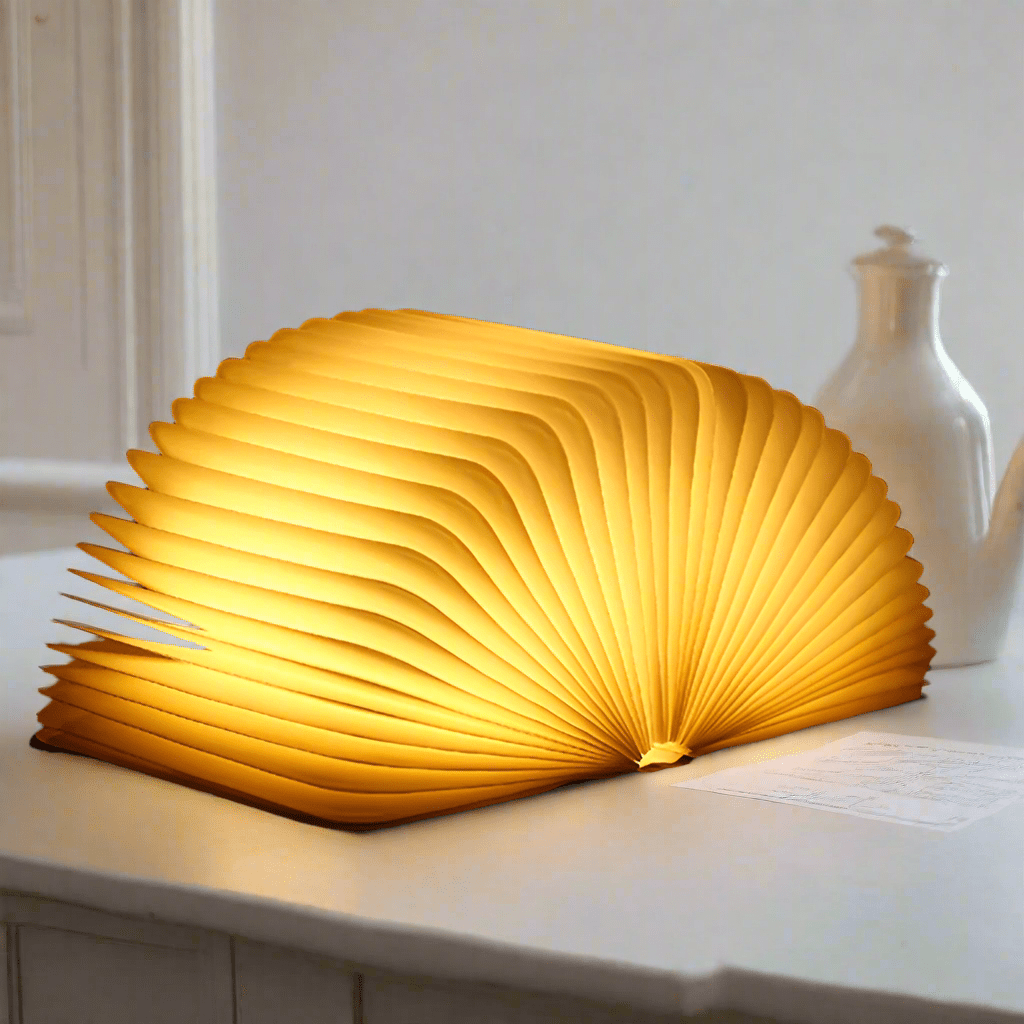 Bordlampe i bogform – Originalitet og elegance 