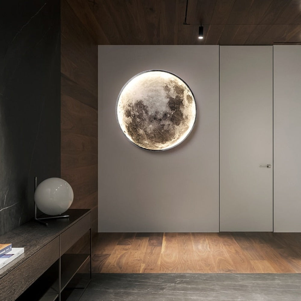 Lampa ścienna 3D LED – Księżyc dla wyjątkowej atmosfery 