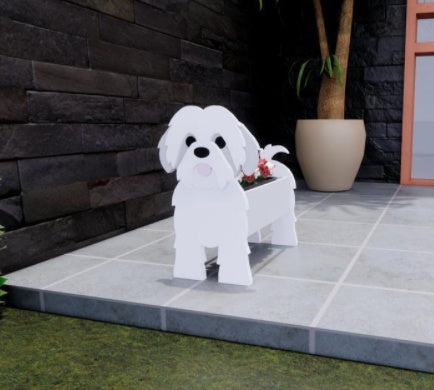 Original Blomsterkrukke — Hundeform 