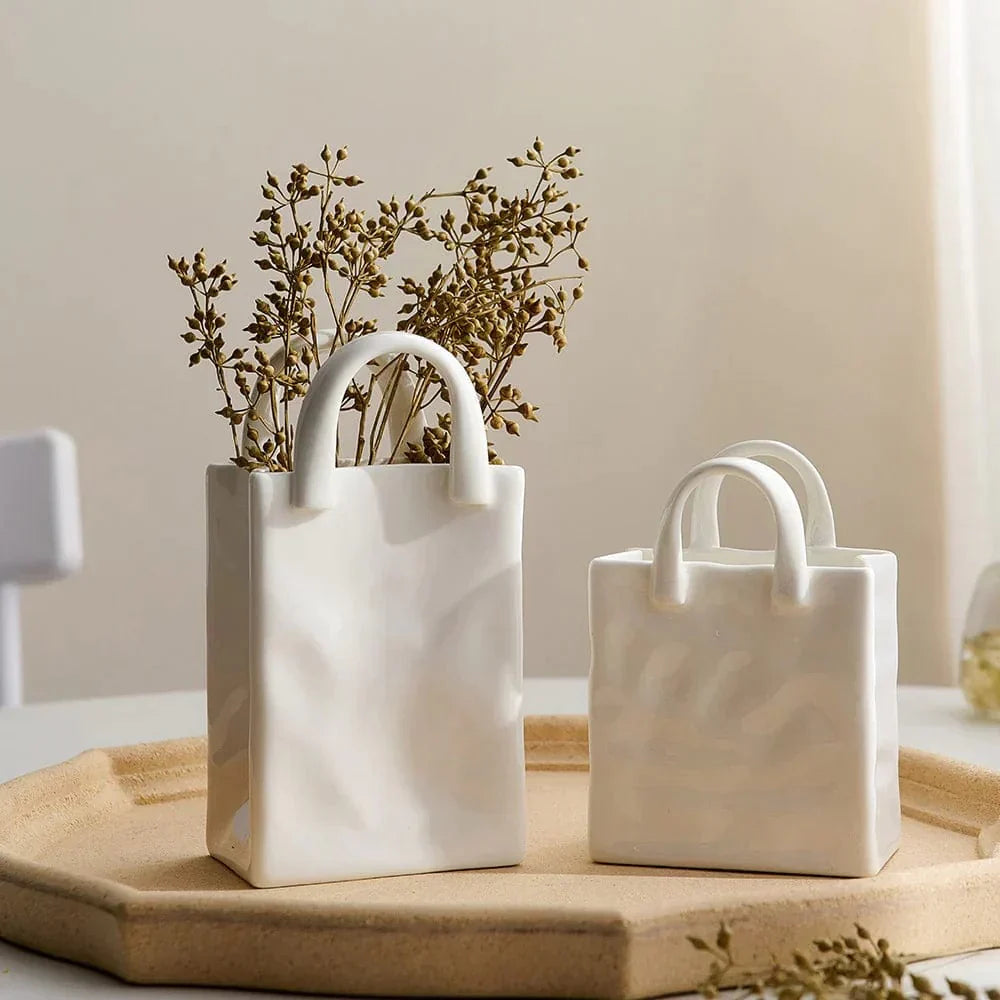 Vase Déco Sac À Main – Touche Chic Et Originale