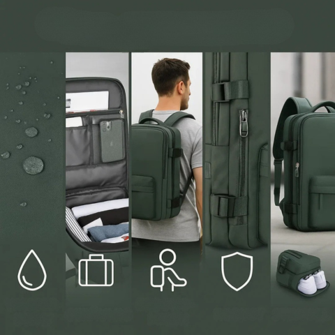 Gratien | Convertible Backpack - Ideal For Work, Study And Travel