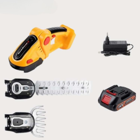 Herramienta de Jardín 2 en 1 Sin Cable — Tijeras de Setos y Tijera Práctica 