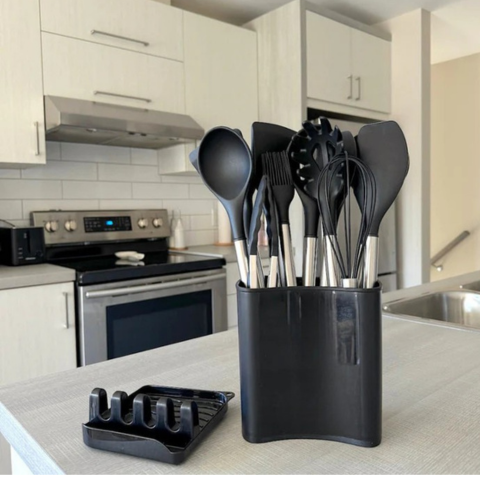 Set de Cocina de Silicona de 12 Piezas - Completo y Cómodo de Usar