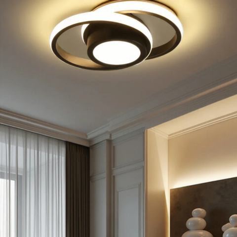 Nowoczesna lampa sufitowa LED – Elegancja i wydajność 