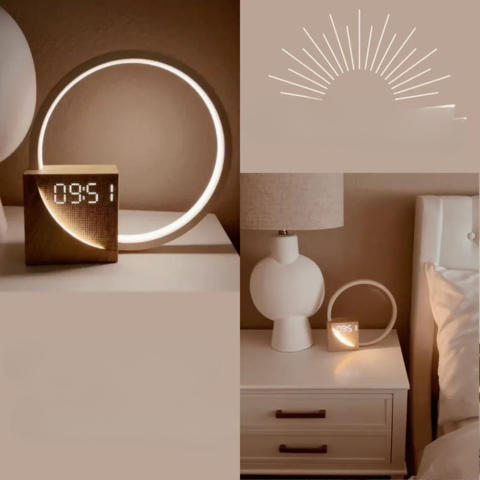 朝のシミュレーター目覚まし時計 - 自然で穏やかな目覚まし 