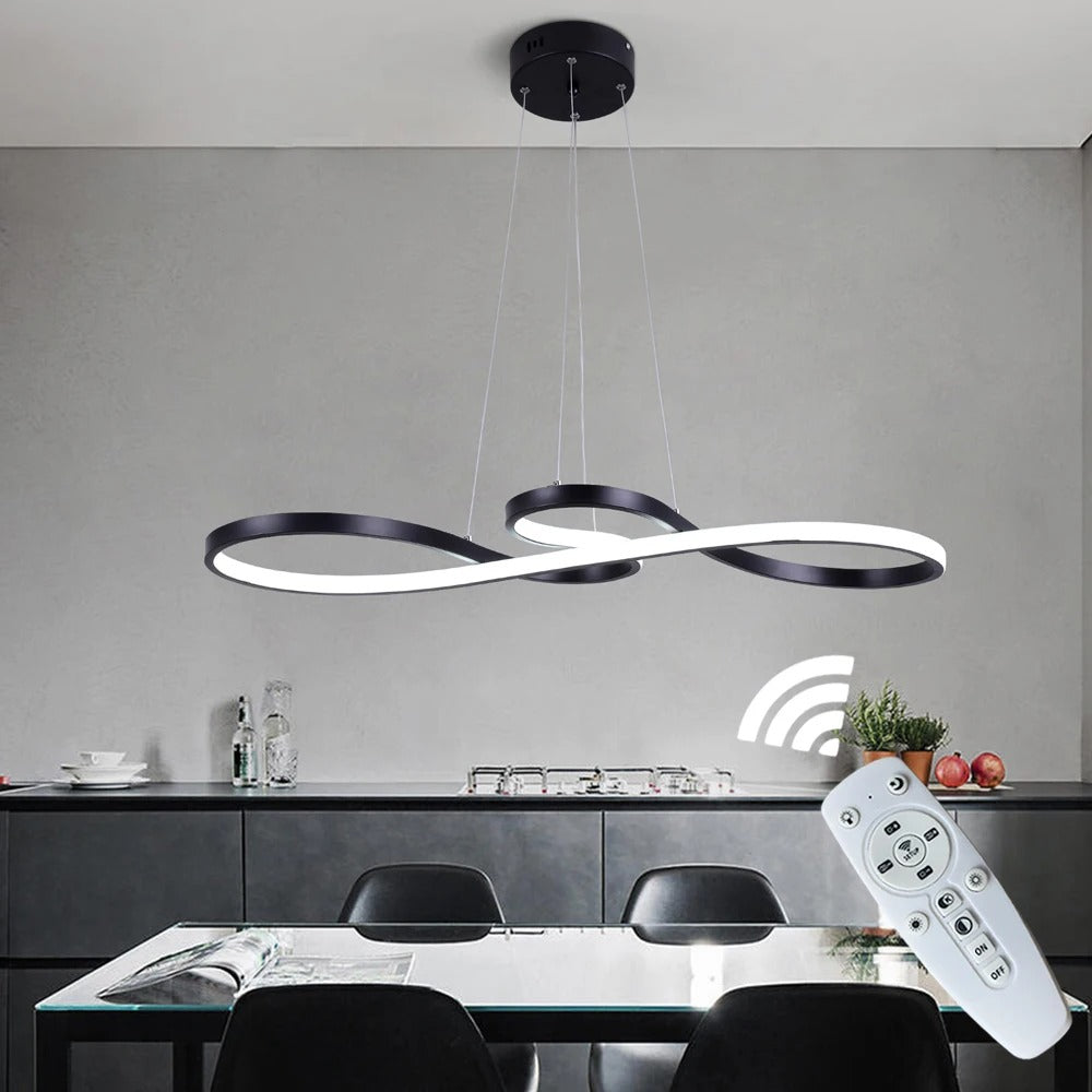 Suspensie LED Modernă cu Inele – Design Elegant și Futurist 